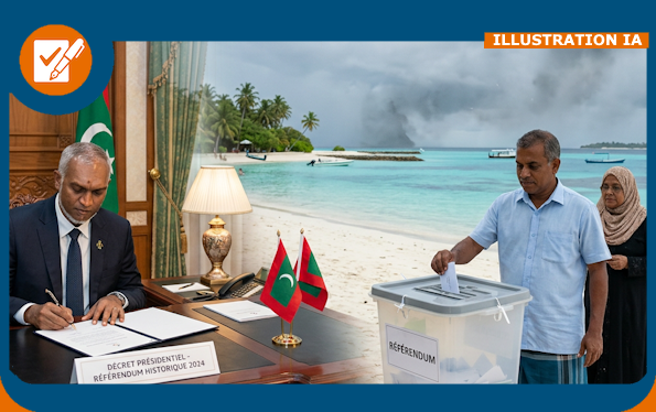 MALDIVES - REFERENDUM 4 AVRIL